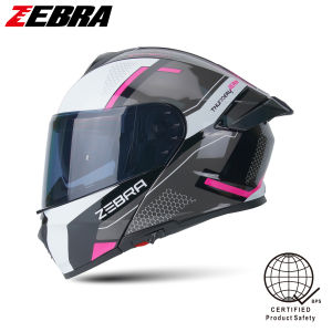 ZEBRA A113 Ritzy W/D Modular Dual Visor Helmet Full Face for Motorcycle Men Women With Smoke Visor