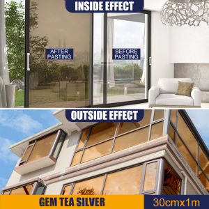Window Film UV resistant heat controlled reflective window One Way Mirror Film for Home Office Static Cling Anti-vision car window film Privacy Glass Stickers
