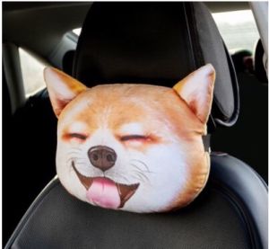 Gối tựa đầu xe hơi hình thú 3D có 6 mặt hình lựa chọn