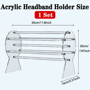 Acrylic Rack Hairband PREMIUM Holder Practical Storage Rack Large Display Rack Room Bracelets Girls Hair Band 亚克力发箍架夜市