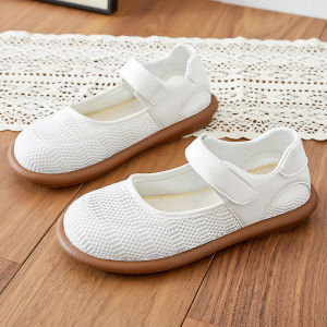 Ielgy 2025 phụ nữ da Đen mùa xuân thoáng khí đế mềm không lốp đơn giản Ống giày vải con la