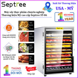 Máy sấy thực phẩm chuyên nghiệp dung tích 45 lít 12 khay. Thương hiệu Mỹ. HÀNG CHÍNH HÃNG BẢO HÀNH 12 THÁNG