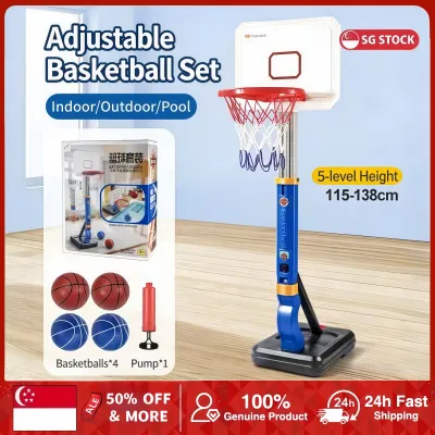 Basketball Hoop Set Childrens Height Adjustable Basketball Stand