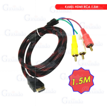 KABEL JACK RCA TO HDMI K2019 METER KABEL PROYEKTOR LAPTOP TV AUDIO  Lazada Indonesia