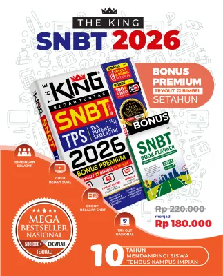 Buku SNBT 2026 ( UPDATE SOAL ESSAY / ISIAN SINGKAT) The King Bedah Tuntas Soal Dan Materi Tps (SNBT Skolastik) Saintek Soshum 2026