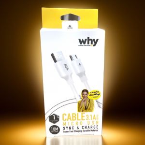 Why-UC-2141รุ่น Faster 3.1A สายชาร์จโทรศัพท์แจ็ค iphone  micro usb  type-c ไอโฟน ไท้ซี oppo samsung vivo huawei สำหรับชาร์จมือถือ ลำโพง