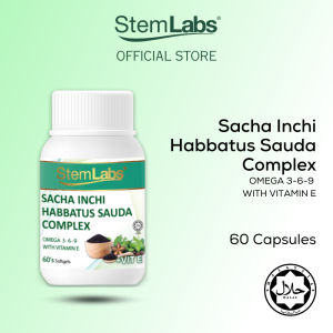 Ready stock 🇲 🇾 [JAKIM HALAL] StemLabs Sacha Inchi Habbatus Sauda Complex 60s EXP: 01/2027