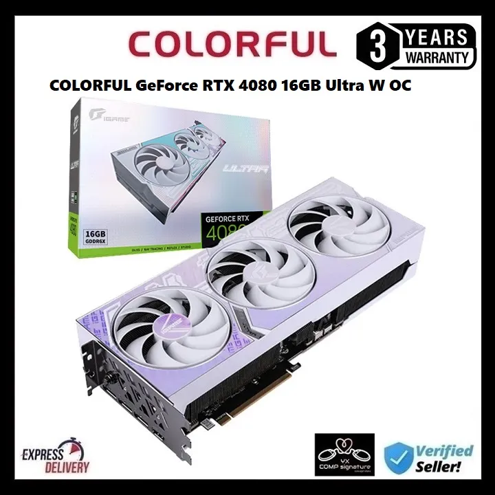 COLORFUL GeForce RTX 4080 16GB Ultra W OC Graphics Card RTX4080