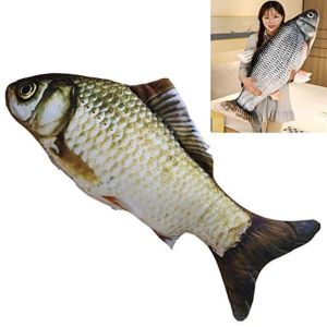 NANMEN 3D Giant Fish Plush Toy Simulation Design Soft Material Stuffed Animal Toy Stuffed Toy Fish Cushion Pillow Home Decoration