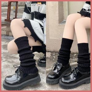 CISWGE Lolita Leg Warmers Women Long Socks Wool Knitted Foot Cover Arm Warmer Autumn Winter Crochet Heap Socks Boot Cuffs Stockings