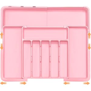 [SG] Adjustable Expandable Kitchen Drawer Organizer Tray Flatware Silverware Utensil Storage