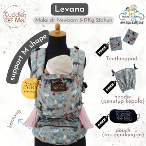 Cuddle Me Levana Air dan Neo Carrier Gendongan bayi M shape SSC Newborn Ringan anti Pegal