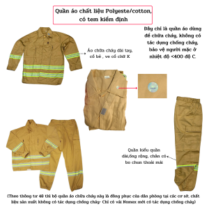 Trang phục Quần áo phòng cháy chữa cháy theo TT-48 quần áo chống cháy đủ 5 món