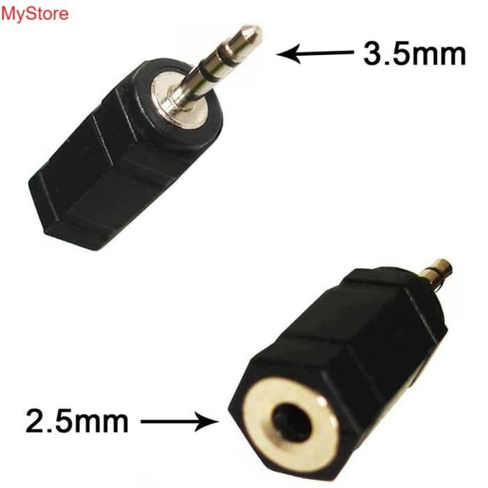 Converter Audio Jack mm Female to mm Male Socket Adapter