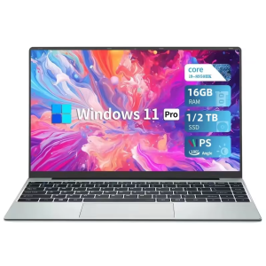 2025 New 14.1" Ultra Slim Laptop 16GB RAM 1/2TB SSD Windows 11 Pro Core i9 8950HK Notebook HD Gaming Office Study Computer