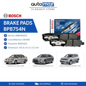 Bosch Brake Pads BP8754N (DB1686) REAR for Mitsubishi Lancer 2004 - 2008 Lancer EX 2008 - 2017 Outlander 2007 - 2012