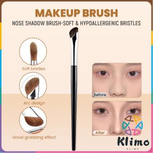 Klimo Nose Shadow Brush Angled Contour Makeup Brushes Eyeshadow Cosmetic Sickle BrushMake Up Tool