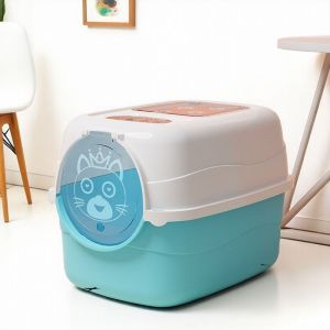 กระบะทรายแมวขนาดใหญ่ ห้องน้ำแมว กระบะทรายแมว แมวเล็ก แมวโต ใช้ได้ ห้องน้ำแมวแบบปิด เก็บกลิ่น CS