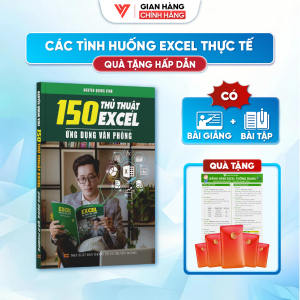 Sách 150 Thủ Thuật ĐÀO TẠO TIN HỌC Có Kèm Khóa Học Online + Tặng Bảng Hàm + Bao Lì Xì