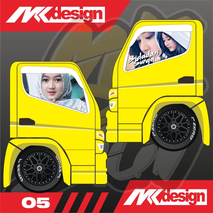 Stiker%20One%20Way%20Kaca%20Samping%20Truk%20Canter%20-%20Bisa%20Request/custom%20-%20Image%205
