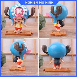 Mô hình 10 nhân vật One Piece chibi Luffy Zoro Nami Kaido Shanks Robin Sanji Usopp Boa Chopper Franky Brook Đảo hải tặc