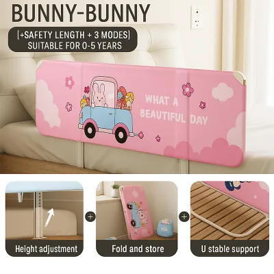 Orzbow Baby Safety Bed Guard Bed Fence Anti-Fall Bed Guard Bed Fence Gate Rail for Baby Queen King Size Foldable
