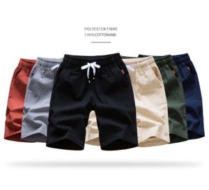 ลดราคา คละสี พร้อมส่ง Quilla กางเกงขาส้นผู้ชาย กางเกงเอวยืด - สีกากี, สีแดง, สีเทา, สีเขียวเข้ม, สีดำ, สีน้ำเงิน - ไซส์ M, L, XL, 2XL, 3XL, 4XL, 5XL - ความยาว 37-41.7 นิ้ว, รอบเอว 25.9-31.8 นิ้ว - พร้อมส่ง