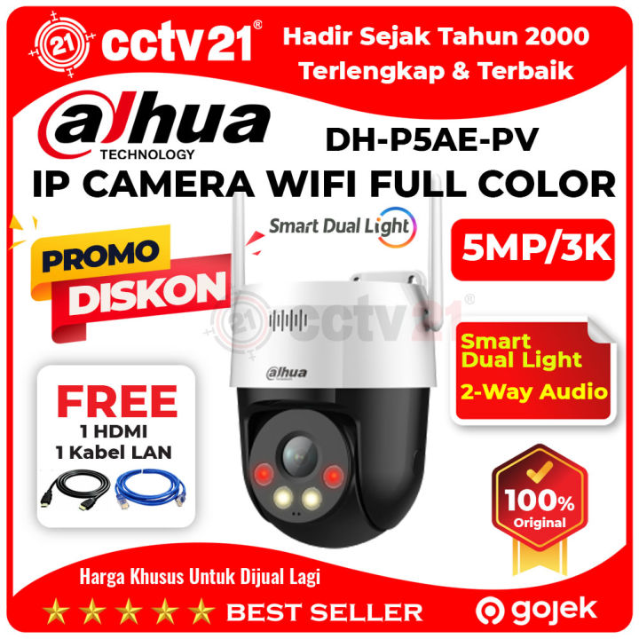 Dahua Picoo A2 5MP DH-P5AE-PV Full Color Wifi Network PT Camera