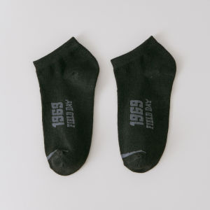 FYKS117 Kaos Kaki Pendek Wanita Monokrom Ankle Socks Semata Kaki Hitam Putih  Kaos Kaki Pendek