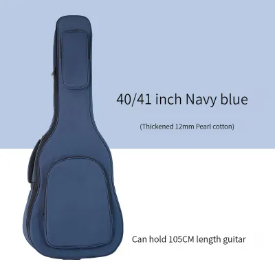 38 inches 39 inches 40 inches 41 inches acoustic guitar bag thickened waterproof Oxford cloth guitar bag double shoulder straps guitar backpack 12mm pearl cotton guitar accessories
