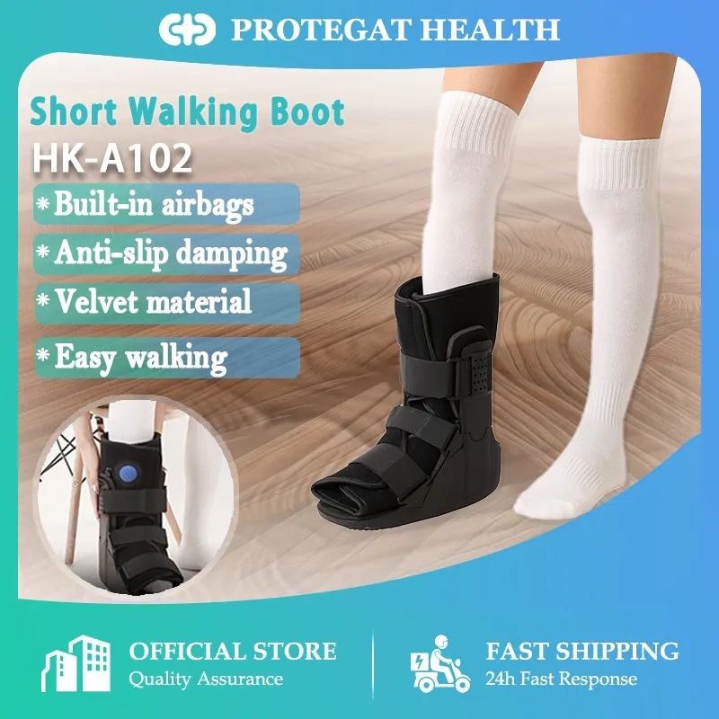 Protegat】 Short Walking Boot Orthopedic Medical Walker Cast for Broken Toe  Injuries, Sprained Ankles, Metatarsal Stress, Post-Op Support Left or Right  Foot Fracture Shoe