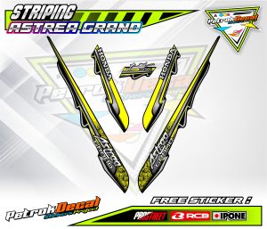 STRIPING VARIASI HONDA ASTREA GRAND / STICKER LIST MOTOR HONDA ASTREA GRAND