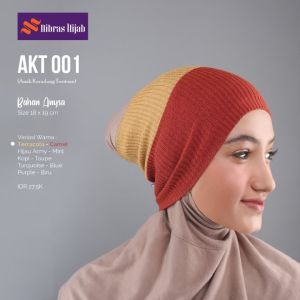NIBRAS CIPUT AKT 001 01 BANDANA RAJUT TWO TONE DUA WARNA