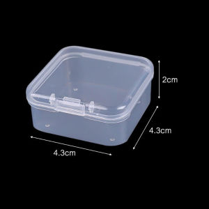 20PCS Mini Plastic Box Rectangular Box Translucent Box Packing Box Storage Box Dustproof Solid Strong Jewelry Storage Case Container