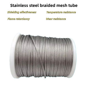 304 Stainless Steel Braided EMI Shielding Sleeve - Wire Harness Tube for Automotive Audio Modification & Industrial Equipment Wiring