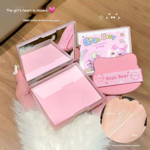 GEGE BEAR Cute Fun Cloud-Feeling Oil-Absorbing Paper with Puff Mirror Case Storage Portable Summer Facial Refreshing Degreasing
