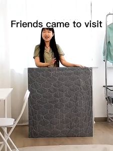 NipaHaven Heavy-Duty Portable Folding Bed Frame Adjustable Size Space-Saving Foldable Design Sturdy Metal Cons