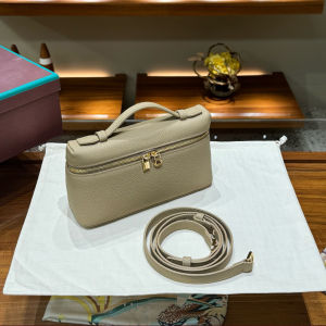 LP19 leather lunch box bag togo cowhide simple fashionable versatile temperament hand-held shoulder crossbody makeup square box bag