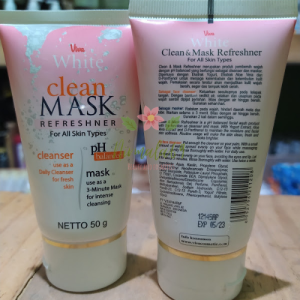 Viva white clean and mask refreshner/masker wajah/juga bisa jadi pembersih wajah