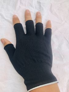 Bao tay hở đầu ngón bao tay vải thun cotton mỏng màu đen Bảo Hộ Sinco ôm sát mềm mại. làm việc chơi thể thao.