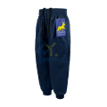 PSS02 - PRESIDENT UNIFORM KAIN TEBAL TRACK SUIT KAKI CEKAK BAWAH BIRU - TRACK BOTTOM BLUE ( SELUAR SUKAN SEKOLAH ). 