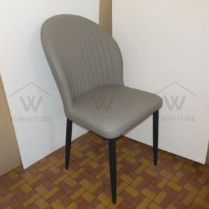 Wfurniture Anti-Scratch Leather Dining Chair Designer Chair Restaurant Chair Cafe Kerusi Makan 餐椅