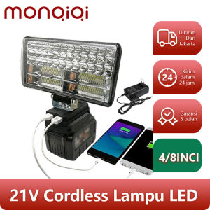 Lampu LED Portable 8" inch Tenaga Baterai SUNC TOOLS Cordless Lampu Sorot Kerja LED Baterai Work Lamp Senter USB Portable Lamp Baterai 21V Lampu Flash Super Terang Tahan Air Dapat Diperbesar Berkemah Terbaik