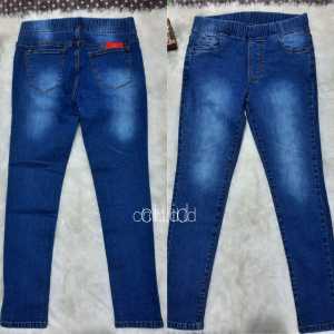 PROMO MURAH legging jeans wanita varian warna pinggang karet celana jeans wanita pinggang karet jumbo skinny bahan mulur