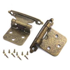 Classical Metal Self Closing Kitchen Cabinet Hinges Overlay Easy Installation Elegant Self Closing Cabinet Hinges set