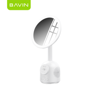 BAVIN BM29 Multifunctional Vanity Mirror Bluetooth Speaker w/15W Magnetic Wireless Fast Charge + Freebie 30WPD Charger