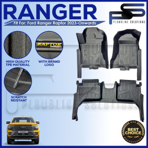 TPE Extended Deep Dish Matting for Ford Ranger Raptor 2023 -Onwards Car Matting Floor Liner / Car Mat / Car Matting