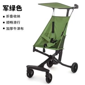 2025 รถเข็นเด็กพกพาอลูมิเนียมอัลลอยด์ข้ามพรมแดน รถเข็นเด็กเดินน้ำหนักเบาพับได้เหมาะสำหรับเครื่องบิน