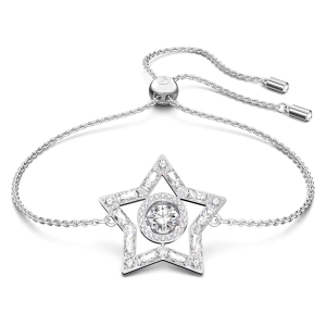 💖Swarovski💖Stella mixed cut silver star diamond bracelet S925 sterling silver womens fashion bracelet hypoallergenic non-allergenic Valentines Day gift birthday gift for girlfriend bestie