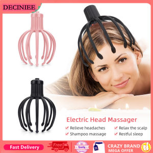 DECINIEE Electric Octopus Claw Scalp Massager Hands Free Therapeutic Head Scratcher Relief Hair Stimulation Rechargable Stress Relief